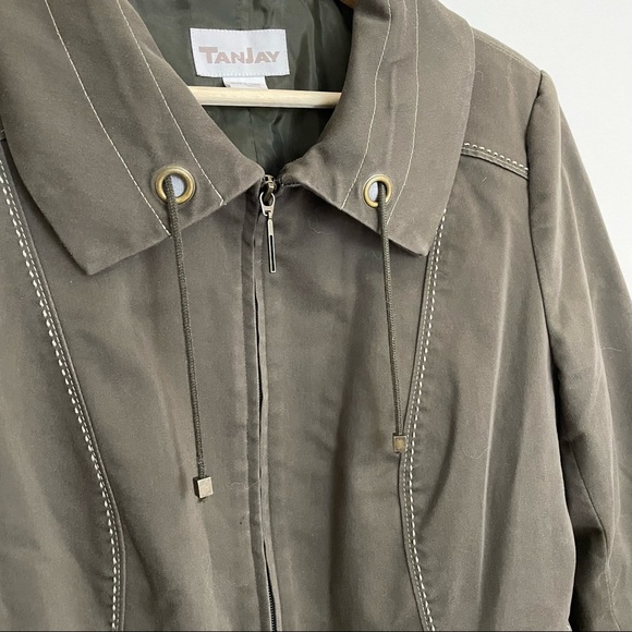 Vintage | Tanjay Olive Green Embellished Jacket - Picture 3 of 11